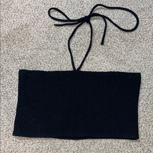 NWT Universal Thread Black Textured Tube Top